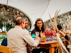Luxury Picnic on the Way to Mountain of Colors